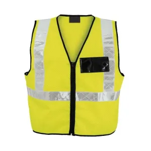 Air field Reflective velcro close waistcoat vests   zip   I.D pouch