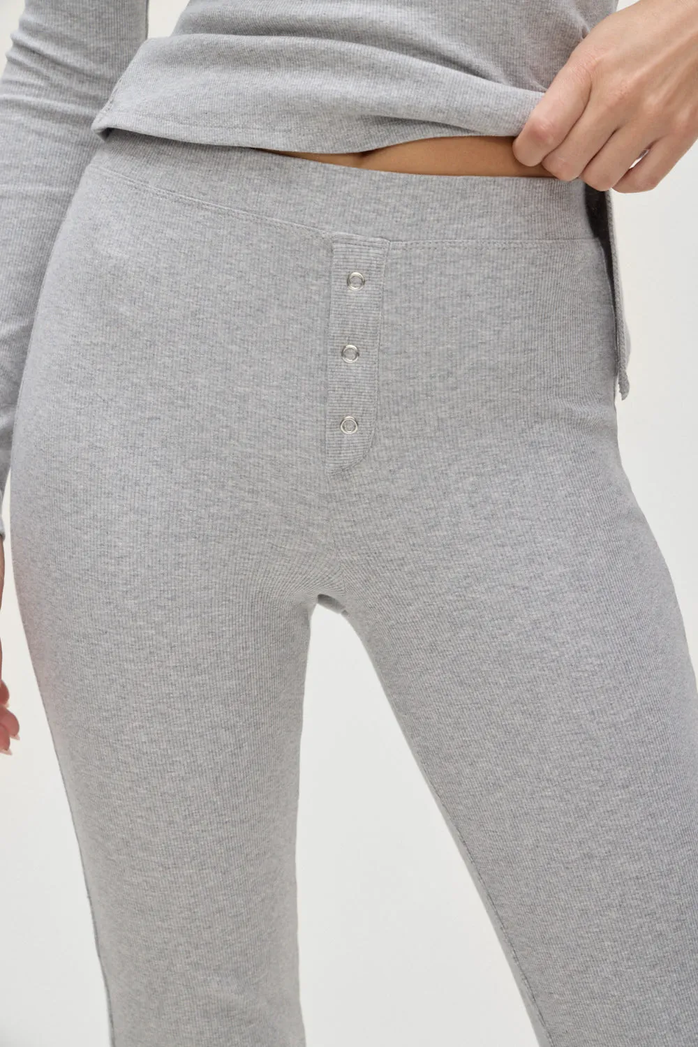 Blair Cotton Pants - Heather Grey