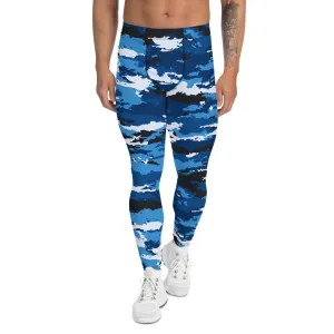 Blue Camo Leggings for Men