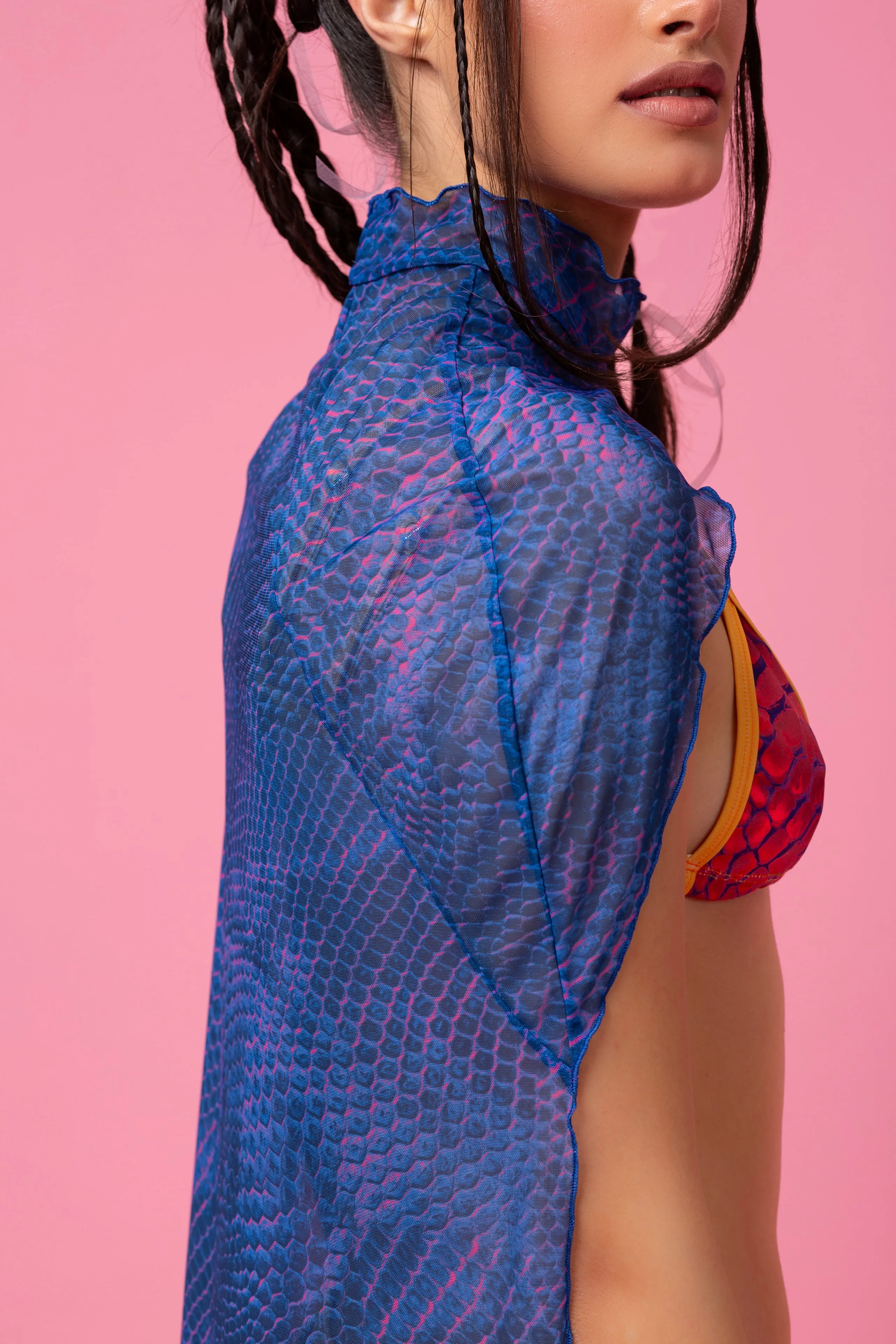 Cold Blooded Mesh Cape