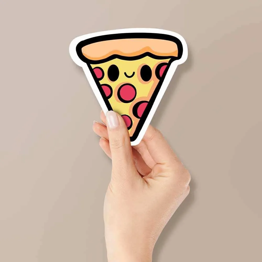 Cute Pizza Reflective Sticker