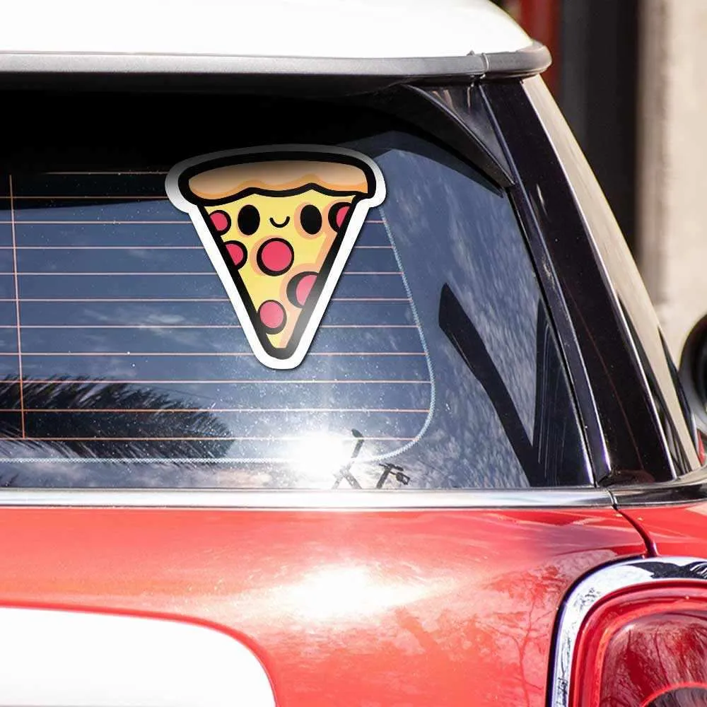 Cute Pizza Reflective Sticker