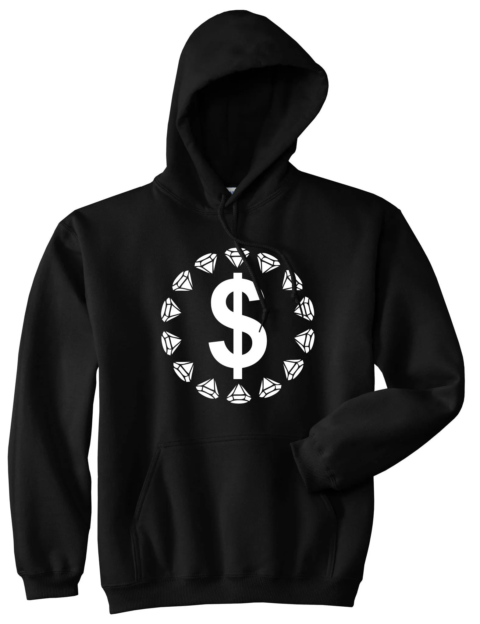 Diamonds Money Sign Logo Pullover Hoodie Hoody