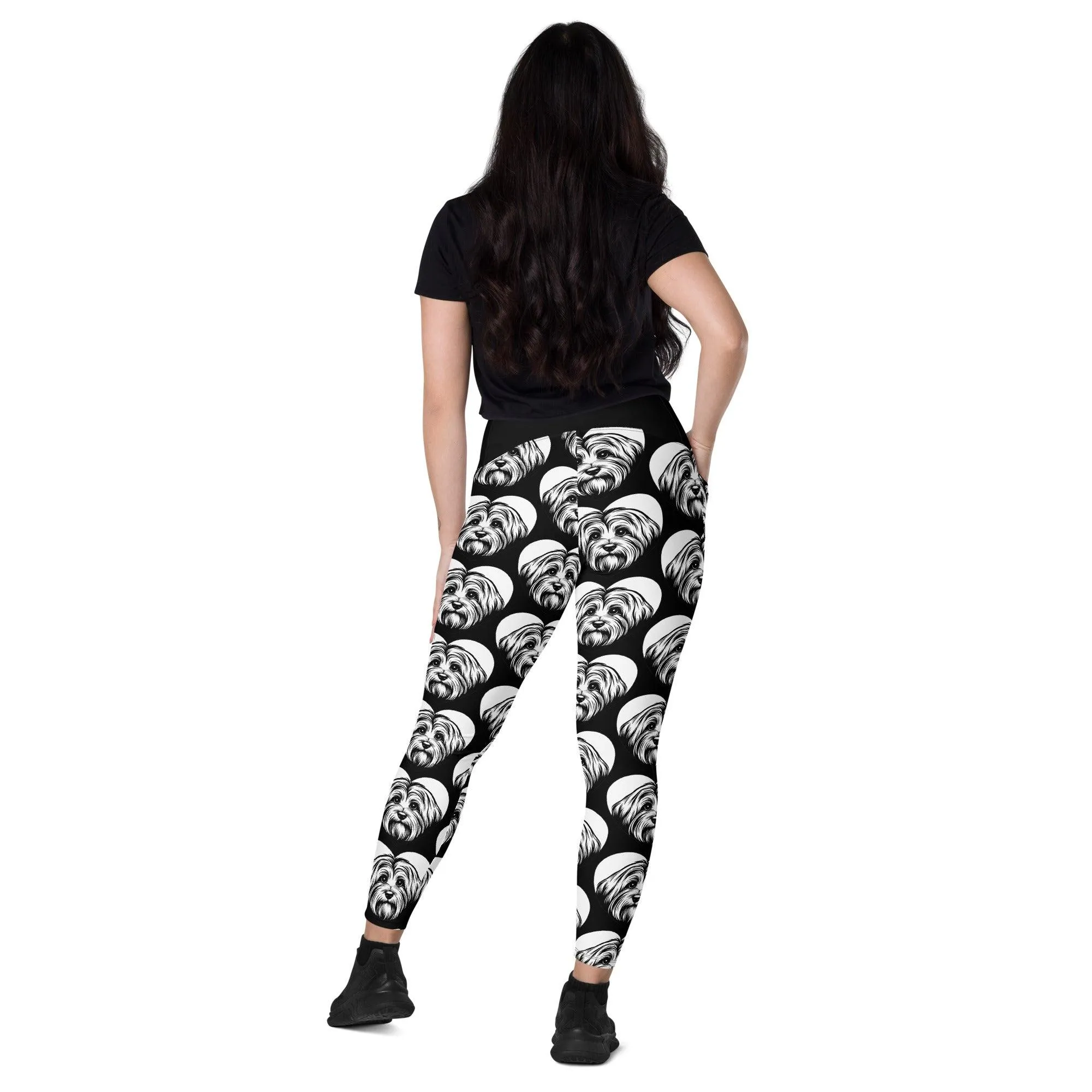 DOG BREED LEGGINGS with pockets - HAVANESE - HERTTAHOUND