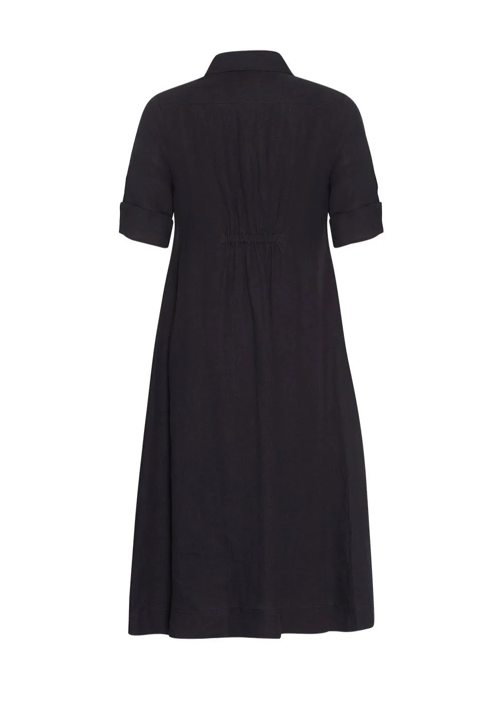 Echo Shirt Dress in Midnight