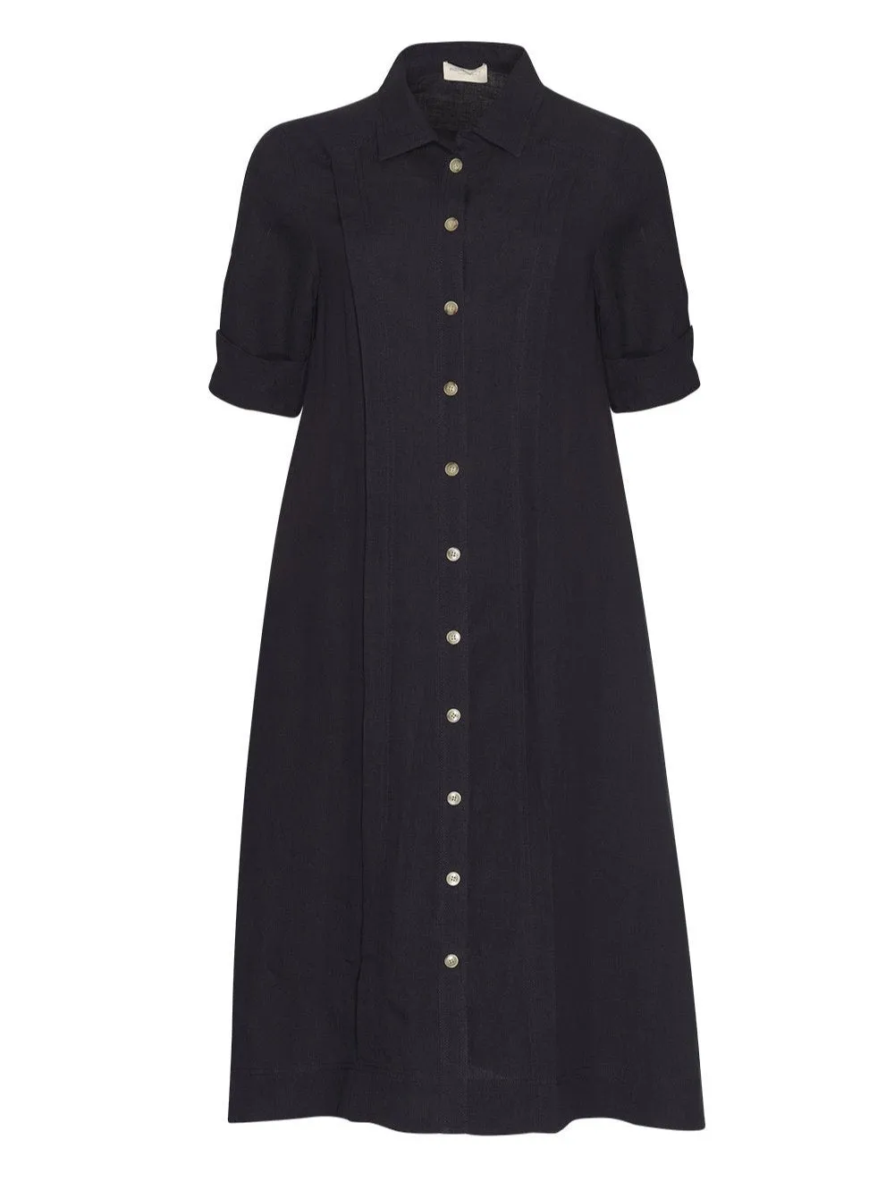 Echo Shirt Dress in Midnight