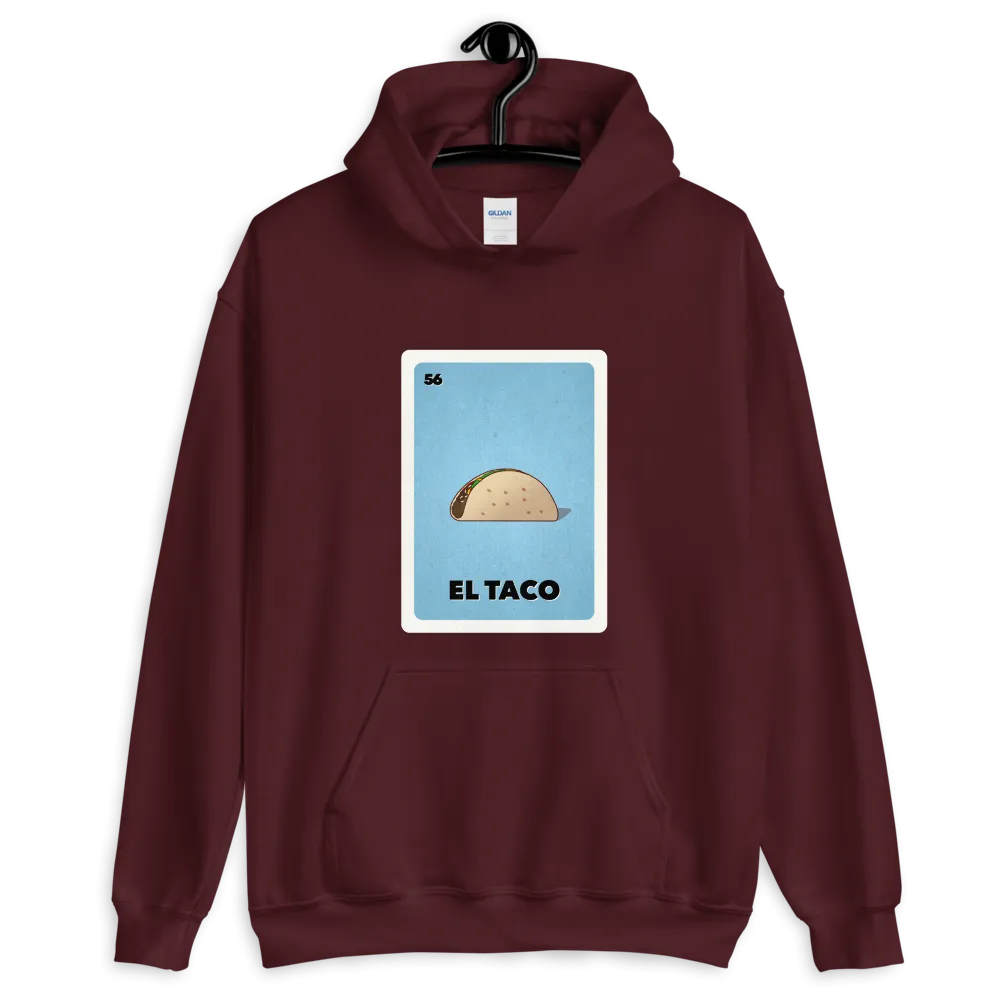 El Taco Loteria Card Pullover Hoodie