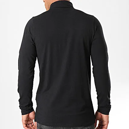 ELLESSE: AMICA BLACK TURTLENECK LONG SLEEVE TEE