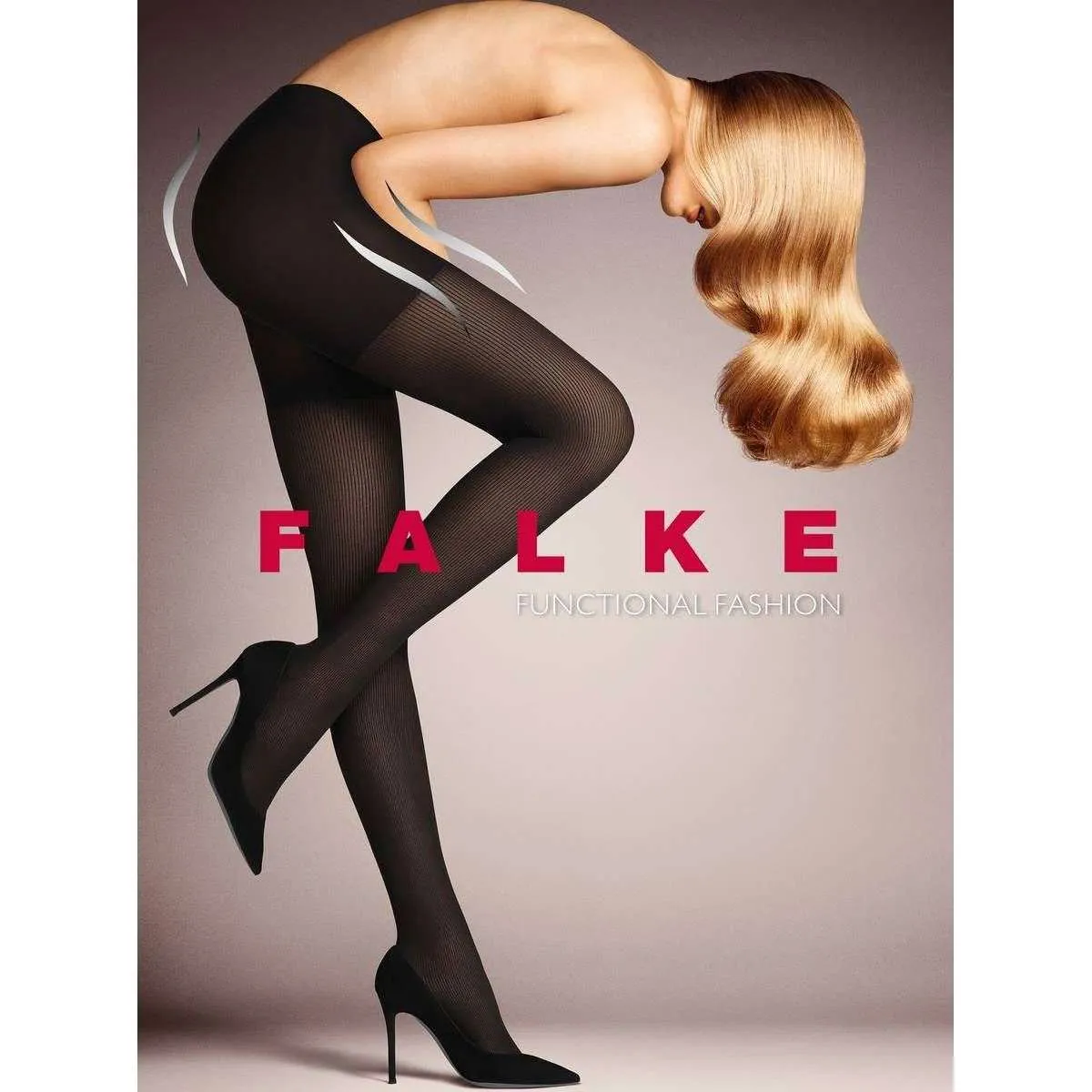 Falke Rib Shaping 50 Denier Tights - Marine Navy