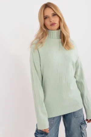 green - Turtleneck model 199637 AT