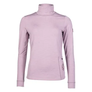 Hkm Ladies Arctic Bay Turtleneck Shirt - Mauve