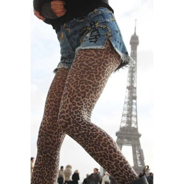 Leopard Printed Tights