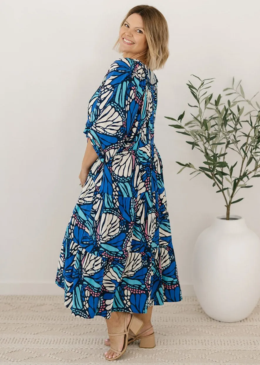 Lewis Maxi Dress in Flutter