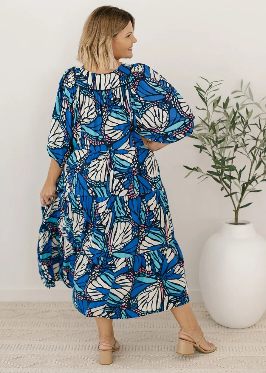 Lewis Maxi Dress in Flutter