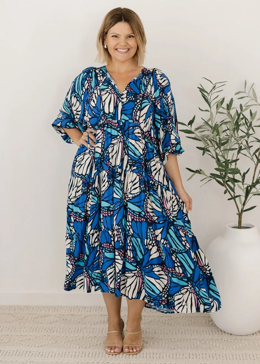 Lewis Maxi Dress in Flutter