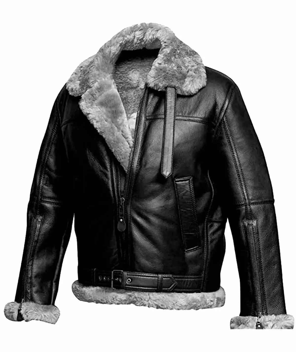 Mens Willie RAF Aviator Real Leather Lambskin Jacket