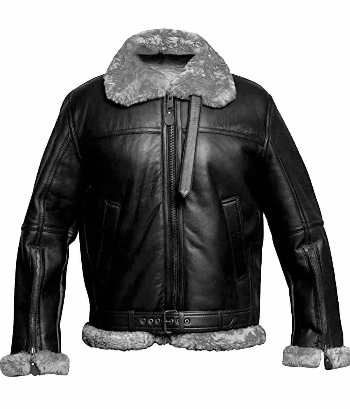 Mens Willie RAF Aviator Real Leather Lambskin Jacket