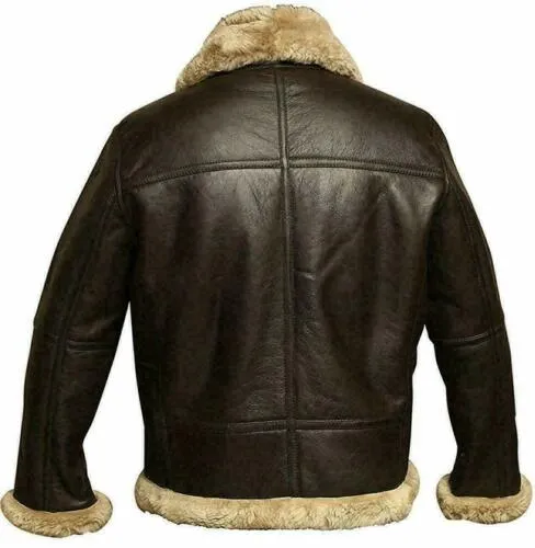 Mens Willie RAF Aviator Real Leather Lambskin Jacket