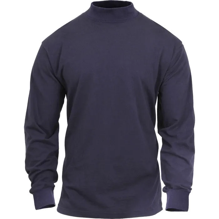 Midnight Blue - Mock Turtleneck Sweater