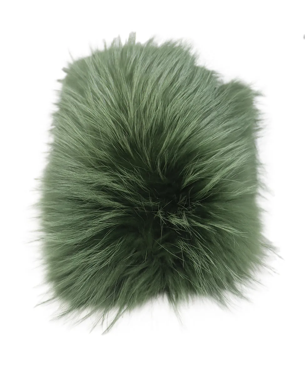 Mr. & Mrs. Italy Green Fox Fur Collar