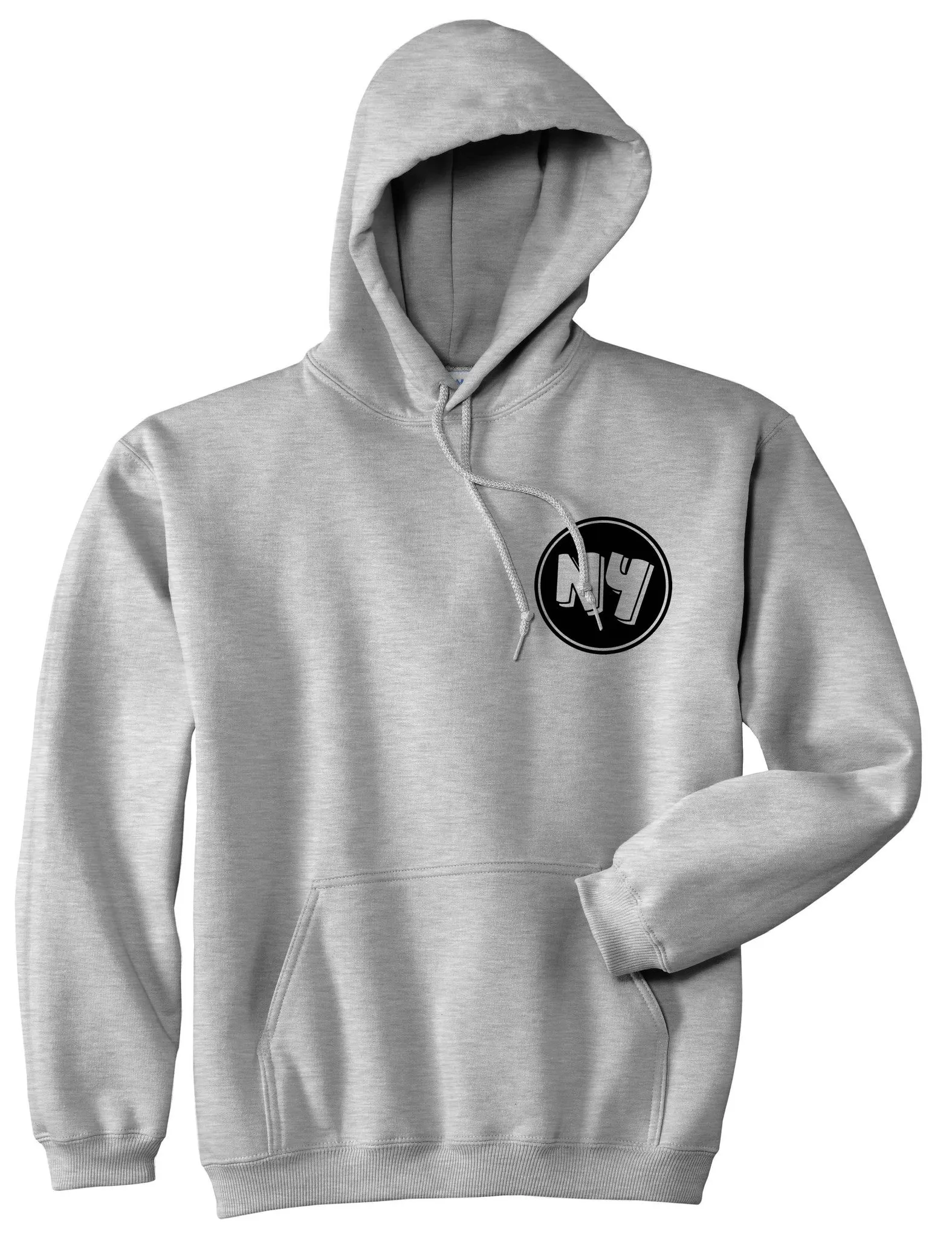 NY Circle Chest Logo Pullover Hoodie