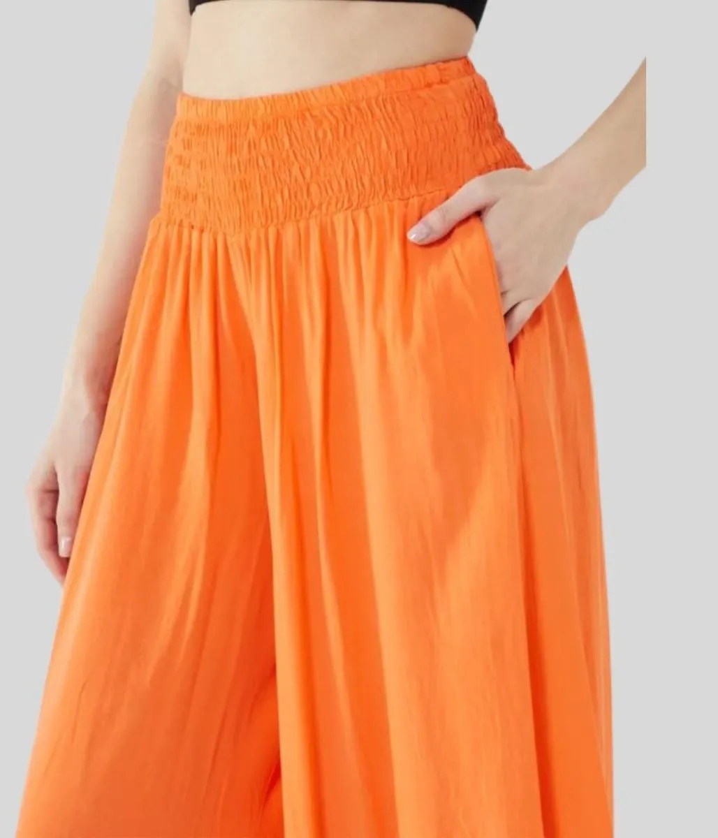 Orange Culotte Trousers