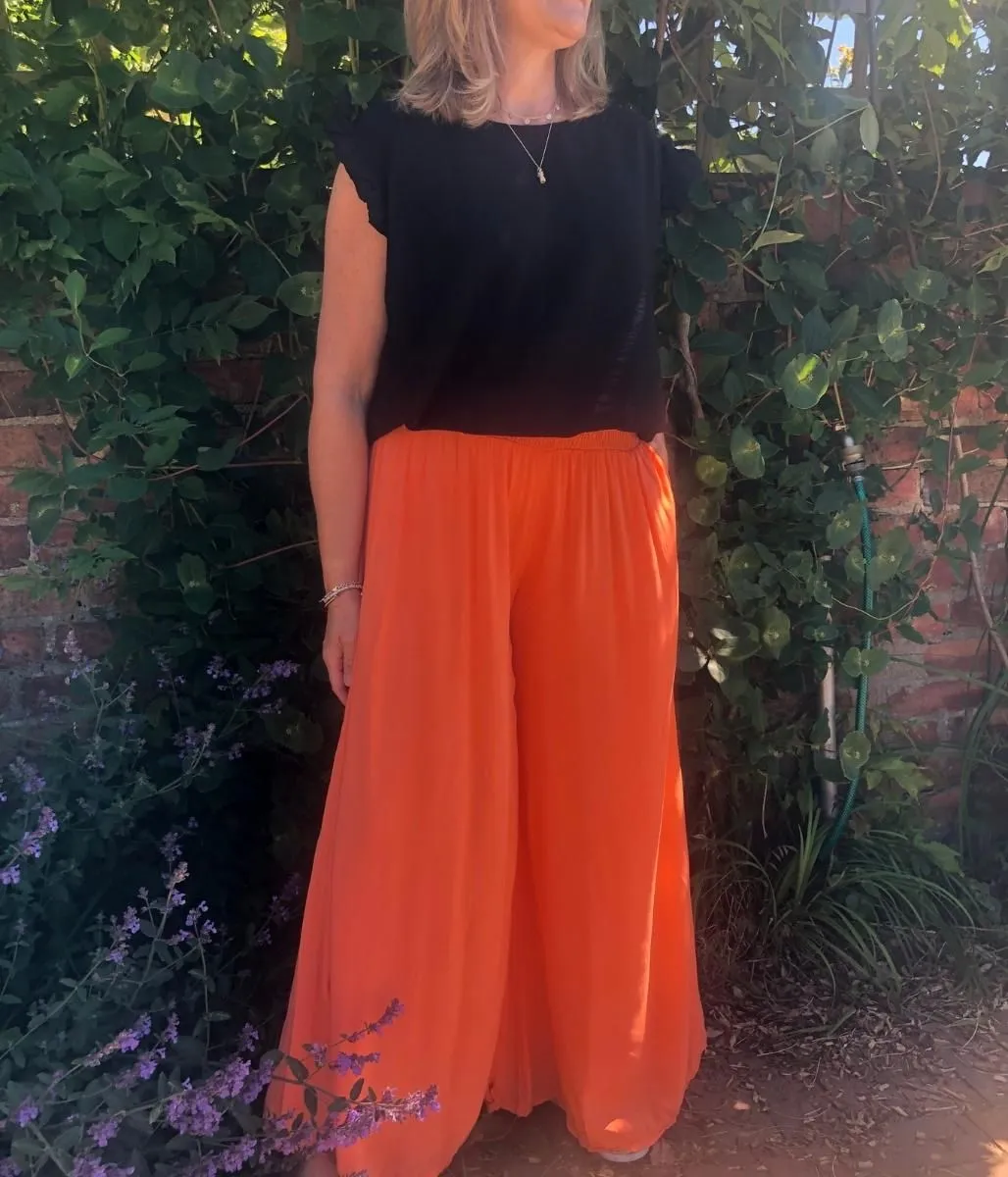 Orange Culotte Trousers