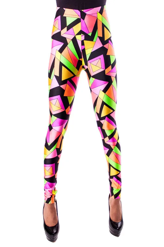 Pink Kaleidoscope Leggings