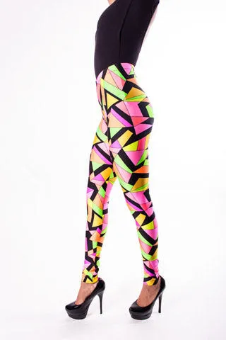 Pink Kaleidoscope Leggings