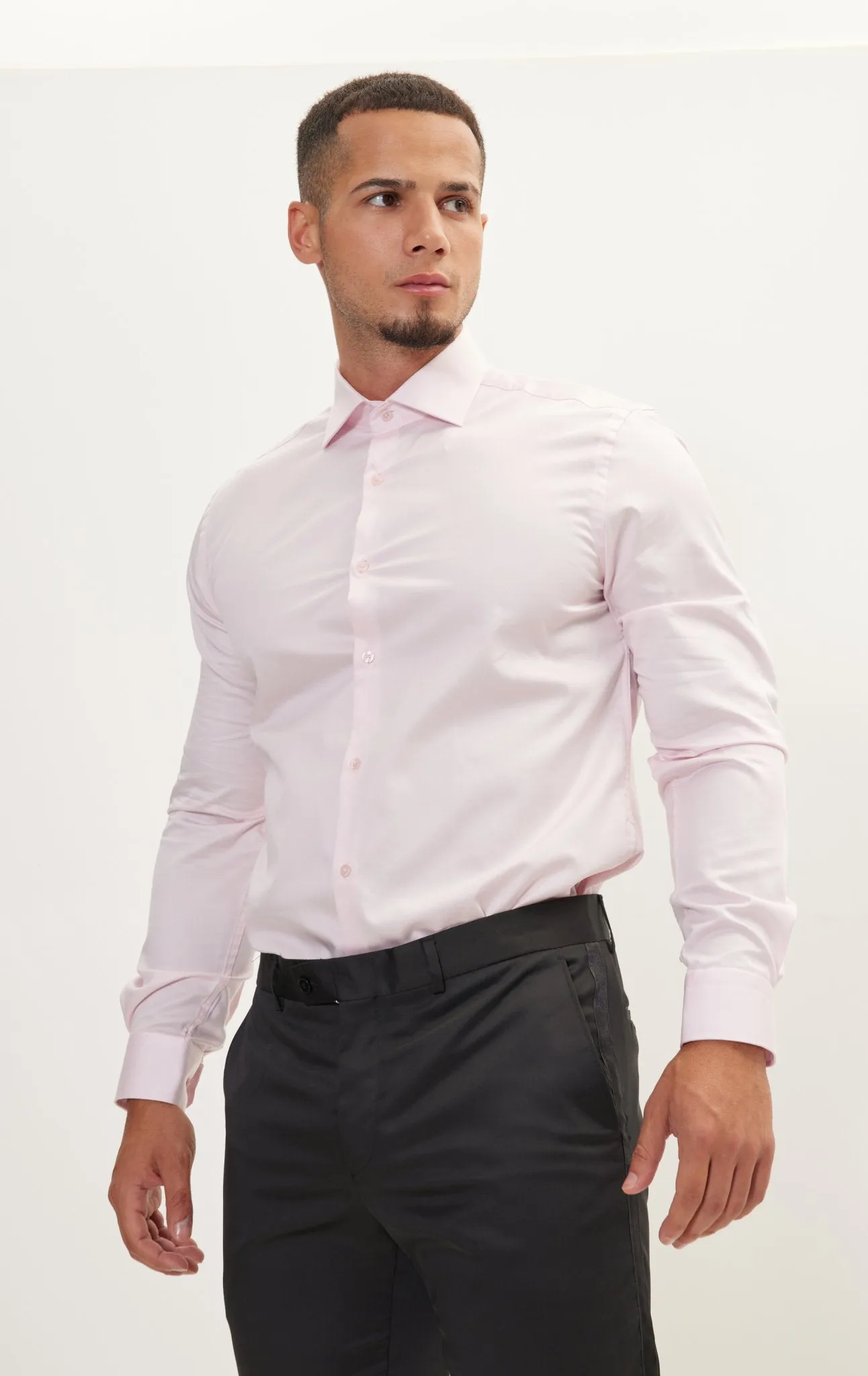 Pure Cotton Dress Shirt - Pink