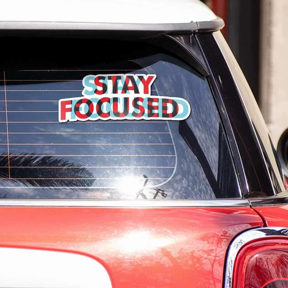 Stay focused Reflective Sticker