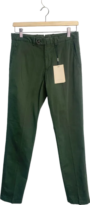 Suitsupply Green Porto Novo Slim Leg Straight Chinos Stretch Cottons EU 44 W28