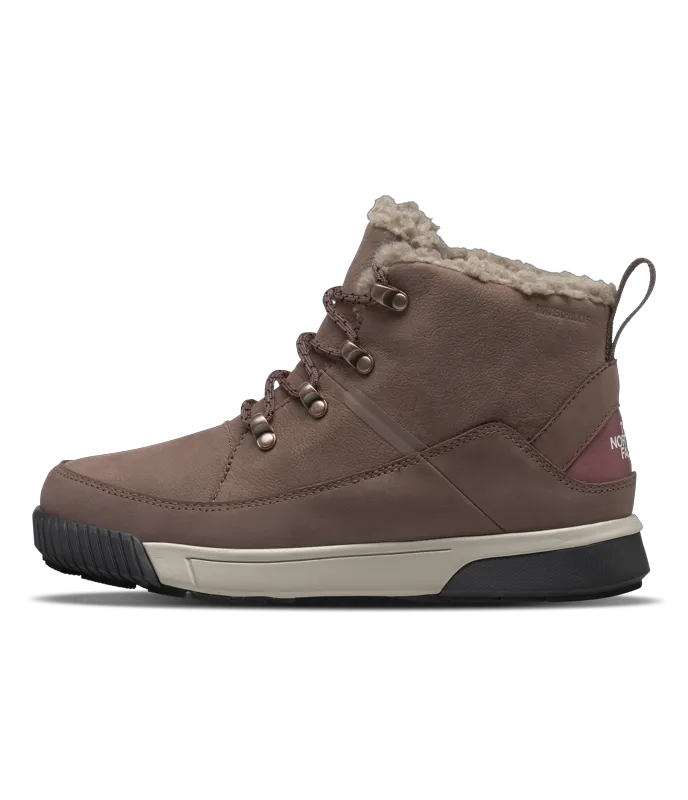 THE NORTH FACE Womens' Sierra Mid Lace Waterproof Boots in Deep Taupe/Wild Ginger